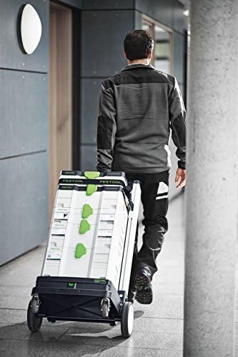 Person pulling Festool CTL SYS Dust Extractor on a cart