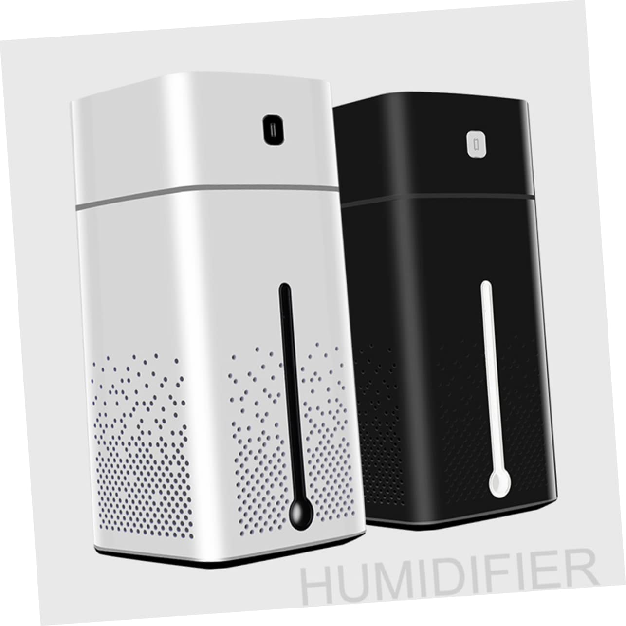 Alipis Umidificatore USB 1l Nero per Ufficio e Casa Silenzioso Funzione Multifunzione