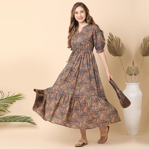 Image of Globus Women Ethnic Dresses (3641667001 Blue S)