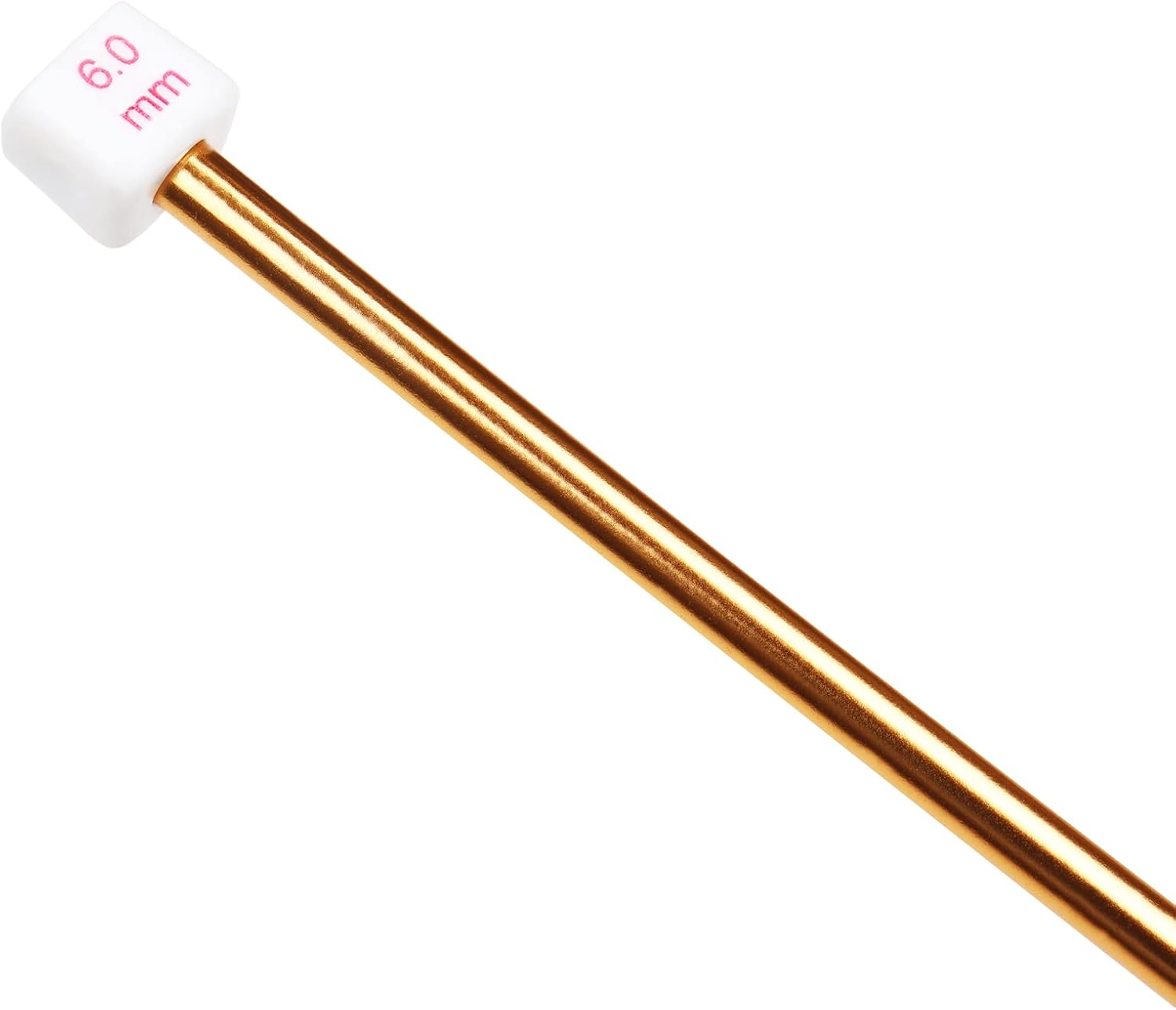 Coopay Knitting Needles 6.0mm x 35cm, Metal Knitting Pins Beginners Professional Knitters - Image 4
