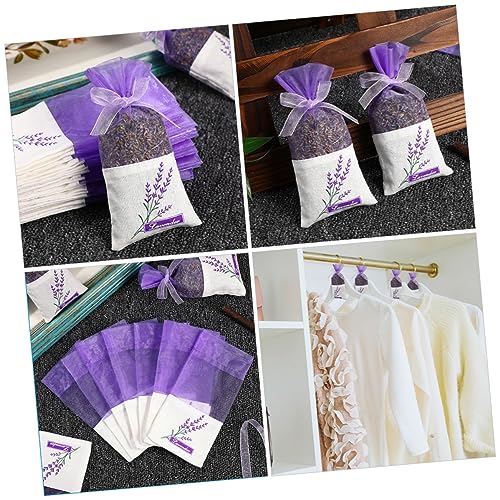 50 bolsas de saquitos de lavanda para flores secas miniatura 4
