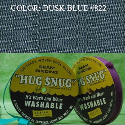 100yds 1/2" Schiff Seam Binding Hug Snug Ribbon Color Dusk Blue #822