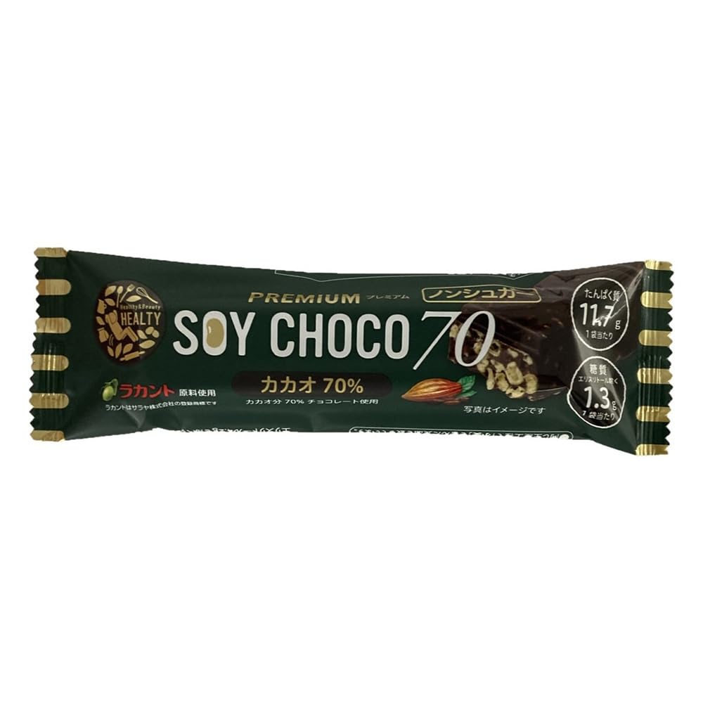Amazon.co.jp: HEALTY PROTEIN+&LOW CARB SOY CHOCO 12本セット