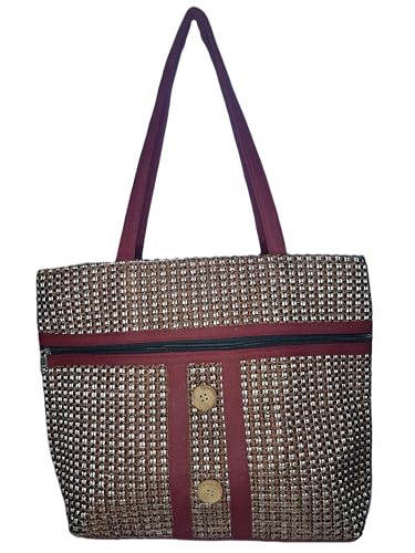 SS Eco-Life Jute Handbag for Women with Two Compartments and Inside Zipper Pocket. Spacious, Heavy-Duty, and Long-Lasting Quality. (Copper) (B0CP9ZFC5W) Amazon Price History, Amazon Price Tracker