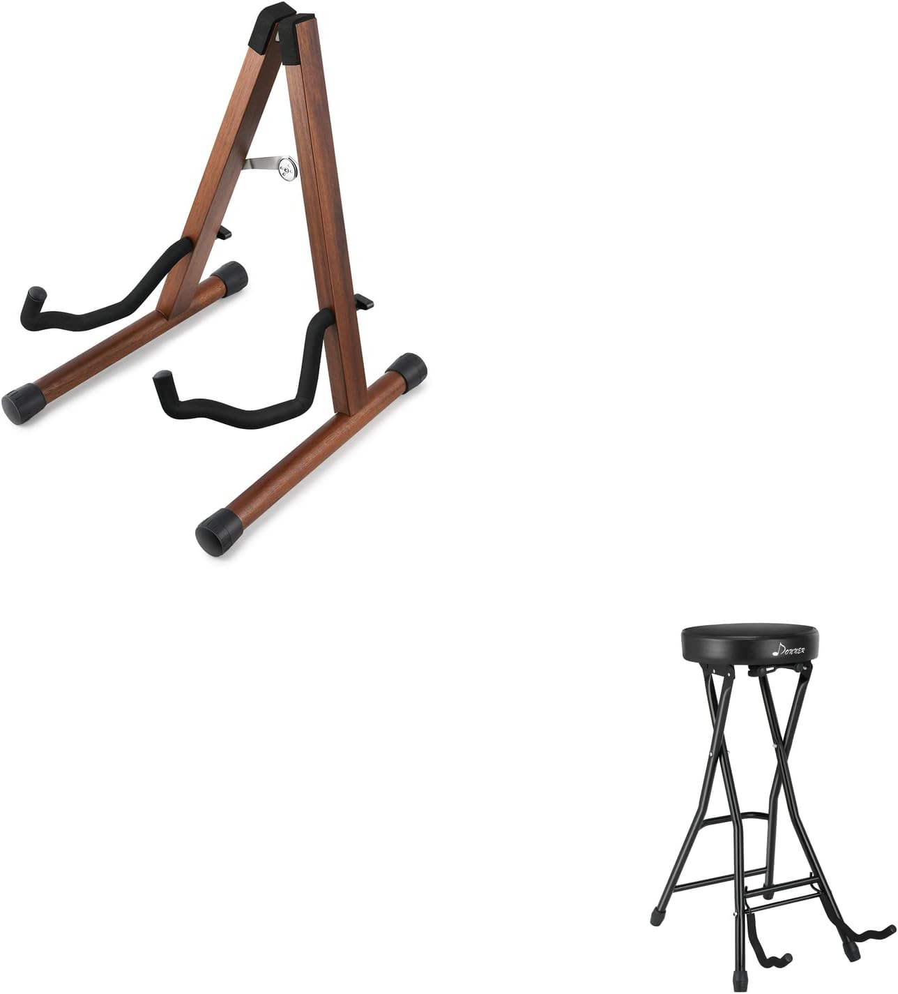 Donner Guitar Stool Seat Wood Guitar Stand Musical