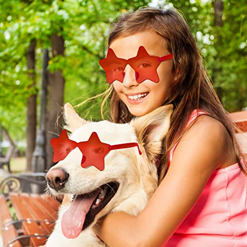 Image of 12 Pairs Star Sunglasses Pentagram Glasses Rimless Sunglasses for July 4th,Halloween, Christmas Party Favor