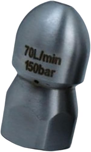 Miniatura 5 de Boquilla de manguera de chorro de drenaje a presión, suministros de 70 lmin, boquilla de limpieza de drenaje, tubo de desatascamiento, rociador de