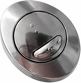 VeeBath Toilet Flush Button Replacement, Dual Double Flush System Oval Push Button for Ideal Cistern Tank