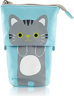 vreplrse Support de Crayon sac Capacité Medium Boîte Boîte Stylos Pochette Organisateur Portable Organisateur Télescopique Pengrosscases Étudiants Accessoires, Gris