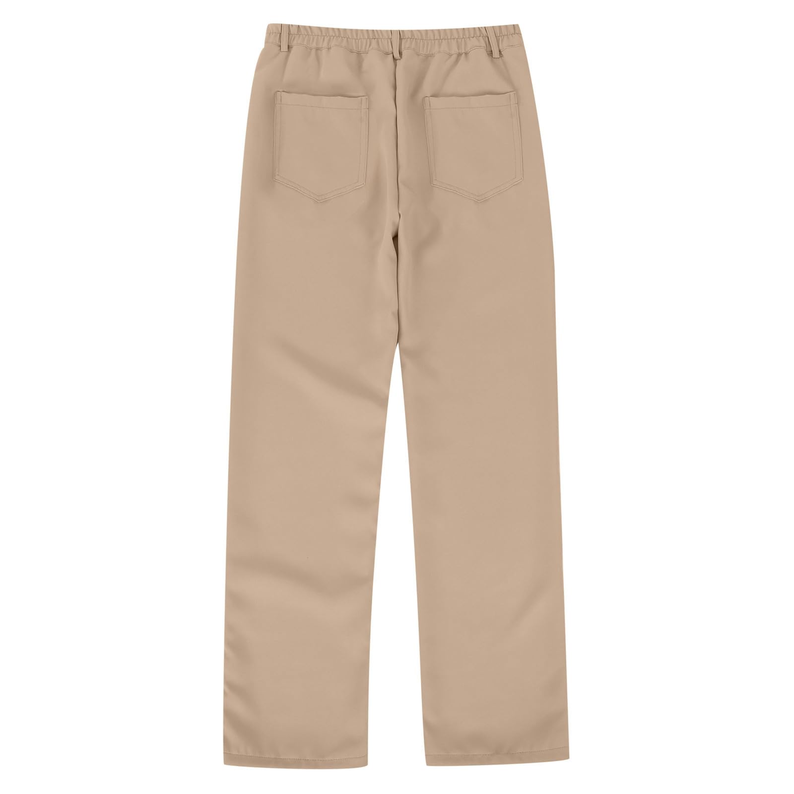 Générique Pantaloni uniformi da ragazzo, taglio dritto, in vita, elasticizzati, per scuola, abbigliamento chic e confortevole, look classico da bambina 5-14 anni