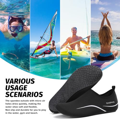Sixspace Barefoot Water Shoes Men Women Lightweight Ladies Aqua Aerobics Shoes for Swim Running Surfing Driving Diving Kayaking Beach Yoga - Image 3