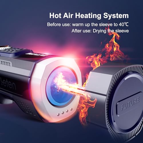 Leten 708 Thrusting Automatic Stroker Airbag Massage Hot Heating Electric Male Masturbator with 2 Silicone Sleeve Auto Stroking Sex Toy for Mens Penis Pleasure Voice Pocket Pussy for Men Device (A) - Image 6