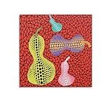 草間彌生 ひょうたん ポスター (3) 印刷 ウォールアート リビング ダイニングルーム ベッドルーム 壁飾り 壁の絵28x28inch(70x70cm)