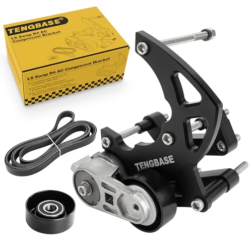 LS R4 AC Compressor Bracket Kit - High Mount Bracket for Chevrolet GMC SUV Truck Engines - LSX LS2 LS3 LS6 A/C Vortec - Triangles