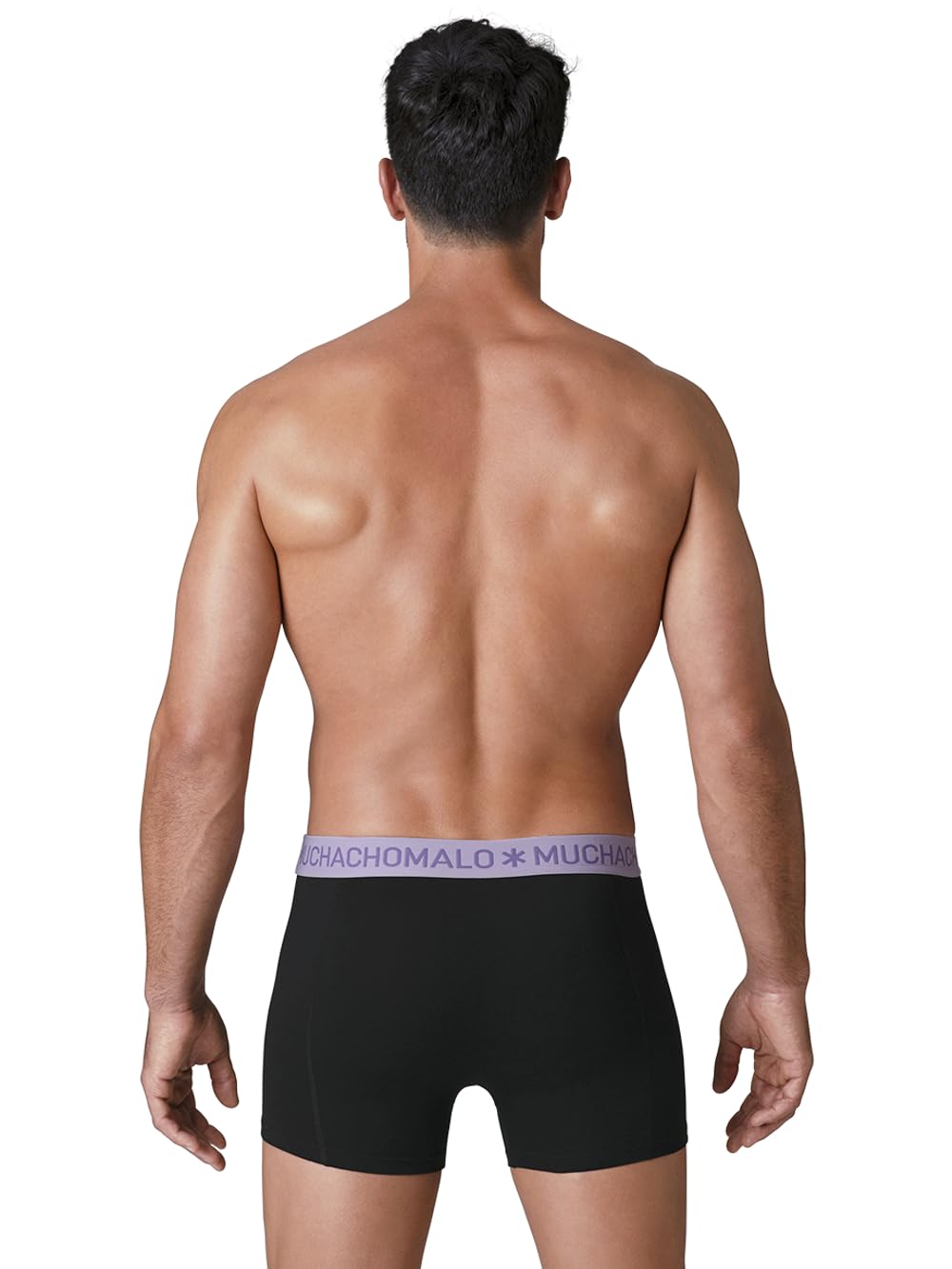Muchachomalo Uomo Boxer 10-Pack, Tinta Unita, Cotone, Fascia Elastica