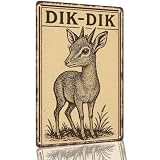 Vintage Dik-Dik Aluminum Sign