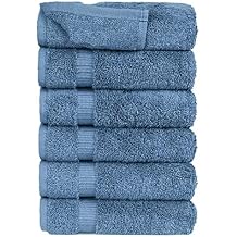 FTB Classic Washcloths Set 6 Piece Washcloths Wedgewood, 6 Washcloths