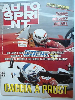  Auto Sprint n.24 12/18 giu 1984 Ferrari-Mc Laren-Prost-Lauda-Alboreto [SR]