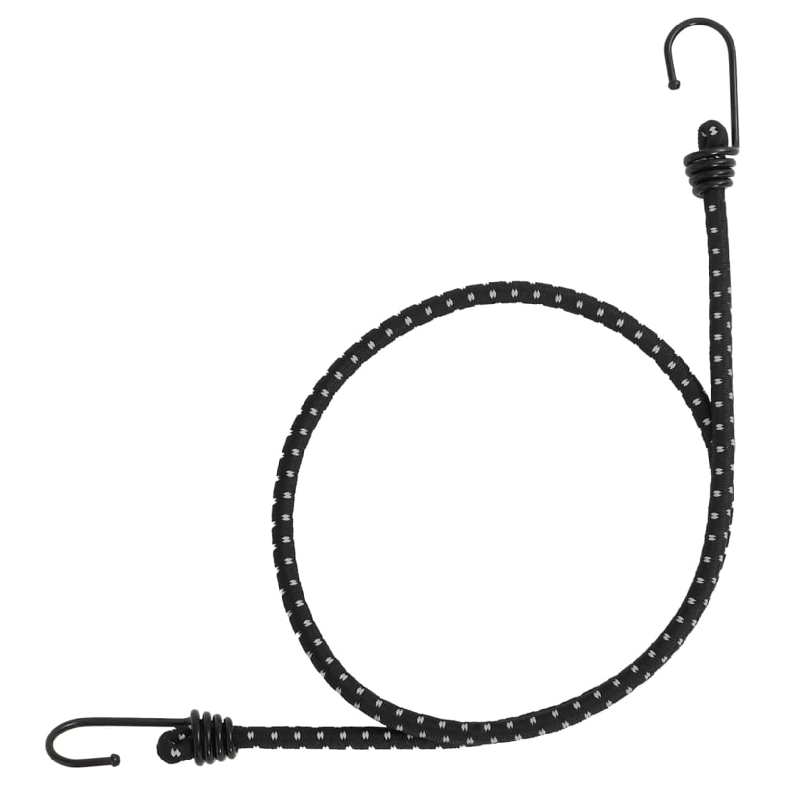 Homgoday Gummiseile Reflektierend mit Haken 50 STK. 100 cm Gummiseil Expanderseil Spanngummi mit Haken Spannseil mit Haken