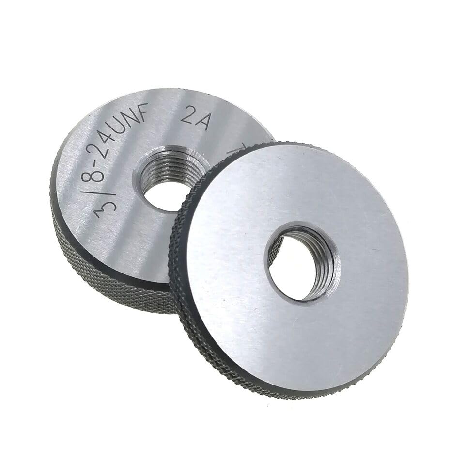 Thread Ring Gage 3/8-24 UNF 2A Thread Ring Gauge GO NOGO Inspection Gages