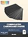 Corrugated Cardboard Paper Sheets (8.5 x 11 in, Black, 48-Pack)