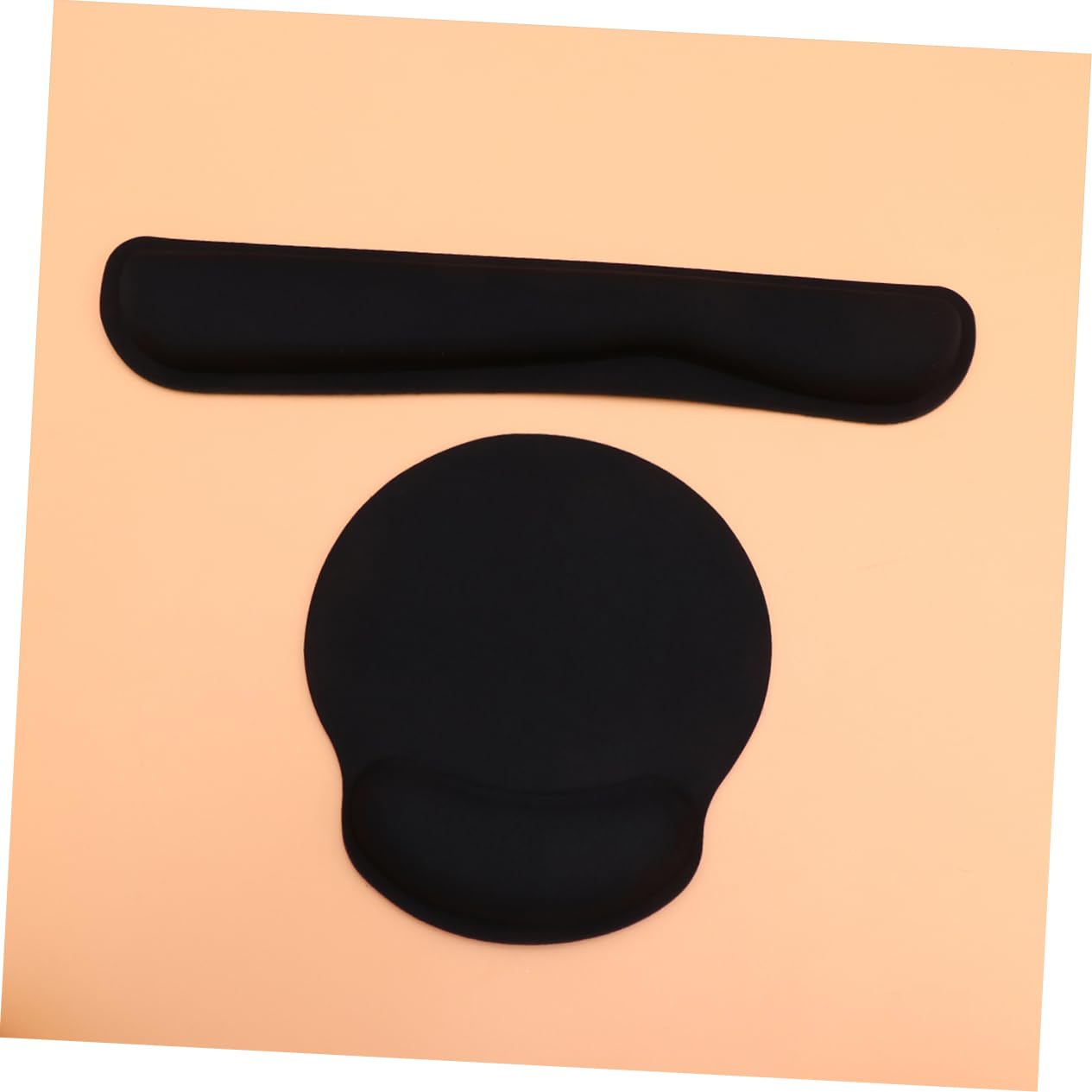 2sätze Teiliges Set Memory Handkissen Tastatur Handballenauflage Mauspad Ergonomische Handgelenkauflage Für Pc Und Büro Elastisch Und Bequem Für Längere Nutzung Schwarz