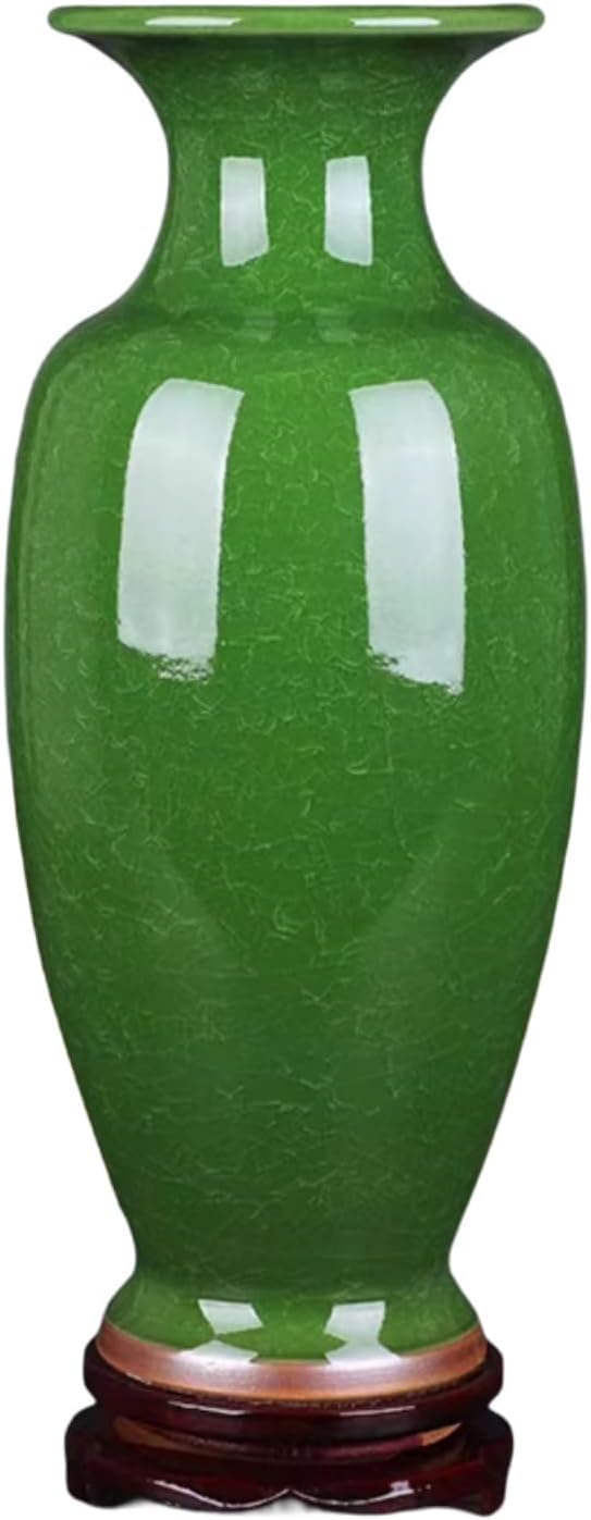 Vases Chinese Style Jingdezhen Ceramic Handicraft Antique Cracked Glaze Porcelain Living Decoration Collection Gifts 52×18cm