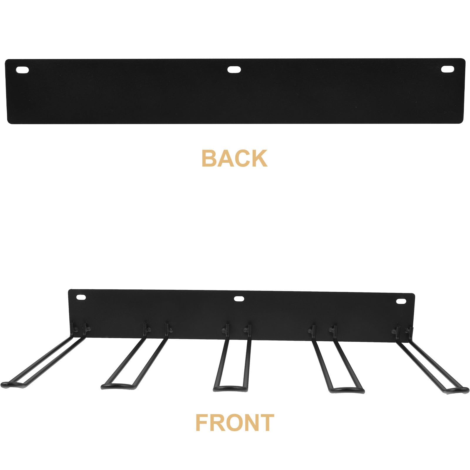 INOOMP Porta Stivali da Parete in Metallo Nero Sospeso, Organizer Salvaspazio per Conservare la Forma degli Stivali, Design Resistente e Moderno per Uso Domestico