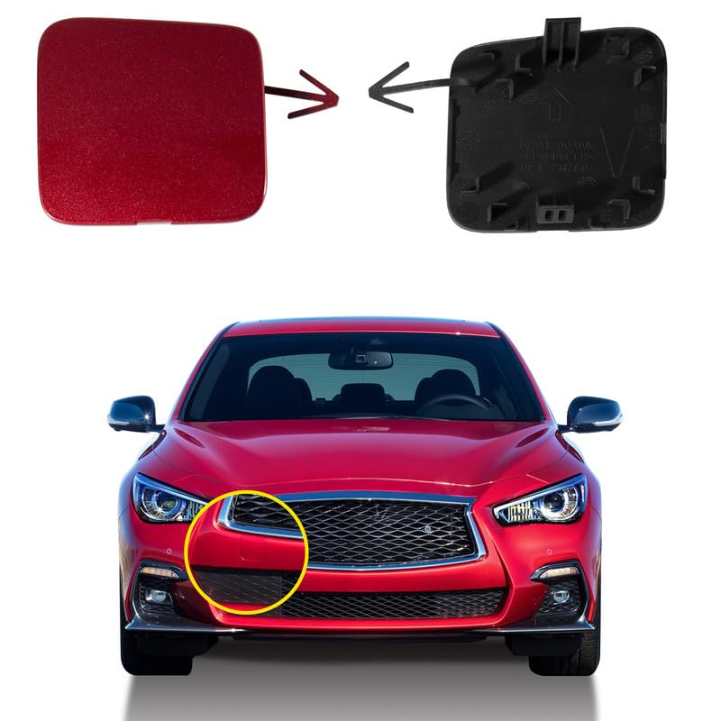 Rear Bumper Tow Hook Eye Cover Cap For Infiniti Q50 Q50L 2014-2017 85071-4GA0A E - Foto 6