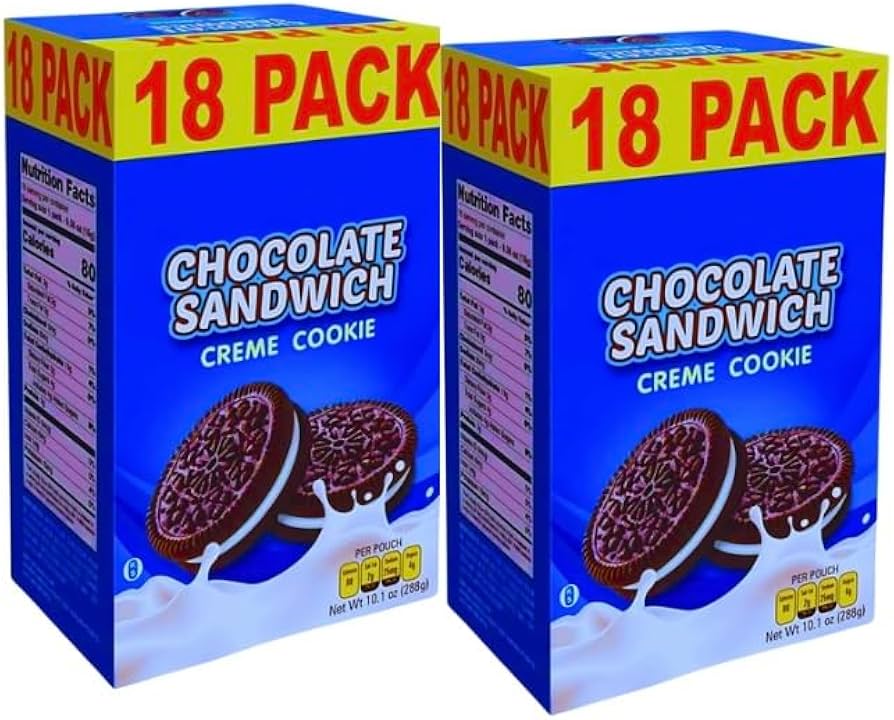 Amazon.com: Chocolate Sandwich Creme Cookies18-Pack Delicious