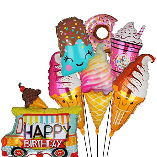 Ice Cream Party Pack: Balloons, Hats, and Quick Pumper