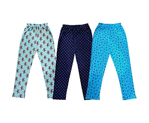 Image of KAYU Kids 100% Cotton Printed Capri for Girls - Regular Fit [Pack of 3]