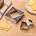 6 PCS Square Cookie Cutter Set - Cookie Cutters (1.5-4 Inch), Stainless Steel Set for Baking, Cookies, Biscuits & DIY - Durable Square Cutters for Holiday & Daily Use