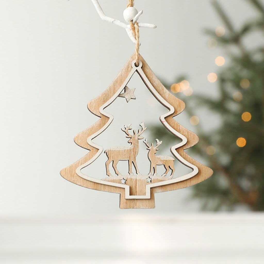 家具 Wooden Ornament Ganz Holiday Laser Cut Wood Ornament - Two Ornaments 2.75
