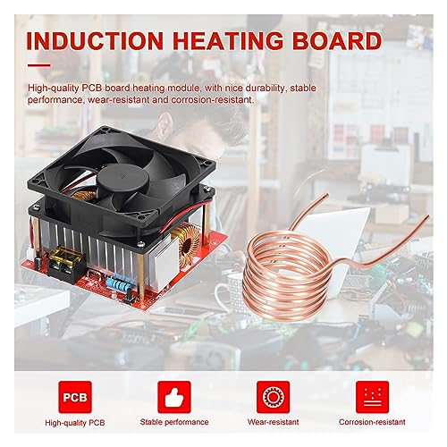 Placa de calentamiento de inducción ZVS 1000W para piezas de bricolaje con bobina 12-48V 7