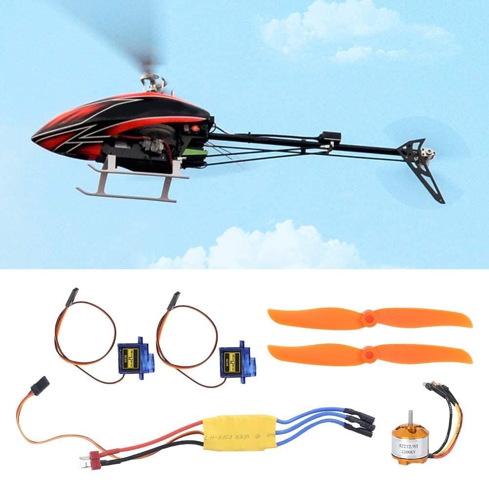 A2212 2200KV Motor sin escobillas 30A ESC SG90 9G Servo 6035 Hélice para accesorios de avión de ala fija RC(2200KV Motor + 6035 Propeller + 9G Servo + 30A ESC)