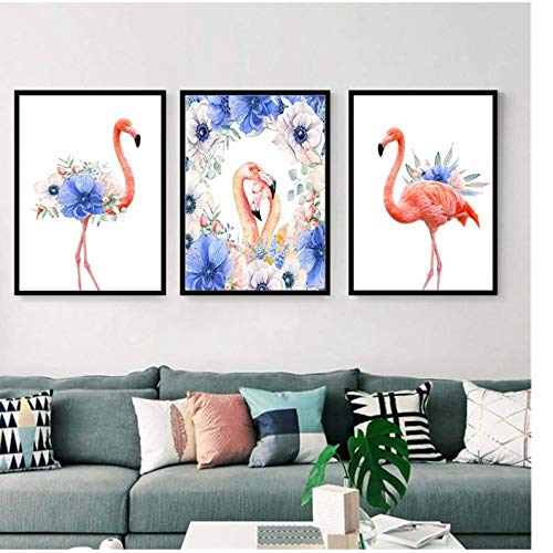 Toile Flamant Rose 50x70cm : Transformez Vos Murs Vides en Galerie d'Art