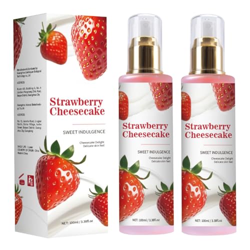 2PC Bodyspray, Strawberry Cream Milk Body Spray,Erdbeer-KörperSpray für Damen, Strawberry Milk Moisturizing Spray, Lang Anhaltender Duft, Tief Feuchtigkeitsspendend 2PC Bodyspray, Strawberry Cream Milk Body Spray,Erdbeer-KörperSpray für Damen, Strawberry Milk Moisturizing Spray, Lang Anhaltender Duft, Tief Feuchtigkeitsspendend