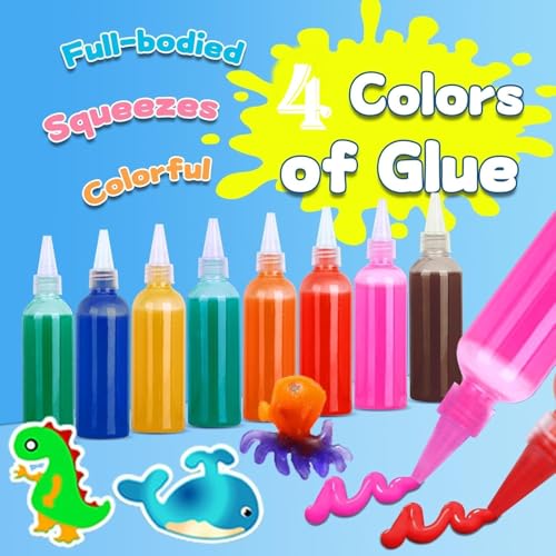 Image of Amitasha 3D Water Spirit Magic Art ELF Craft Kit Water Gel Toys Mould Jelly Activity Fun Educational Soft Squeeze Birthday Gift for Boys Girls