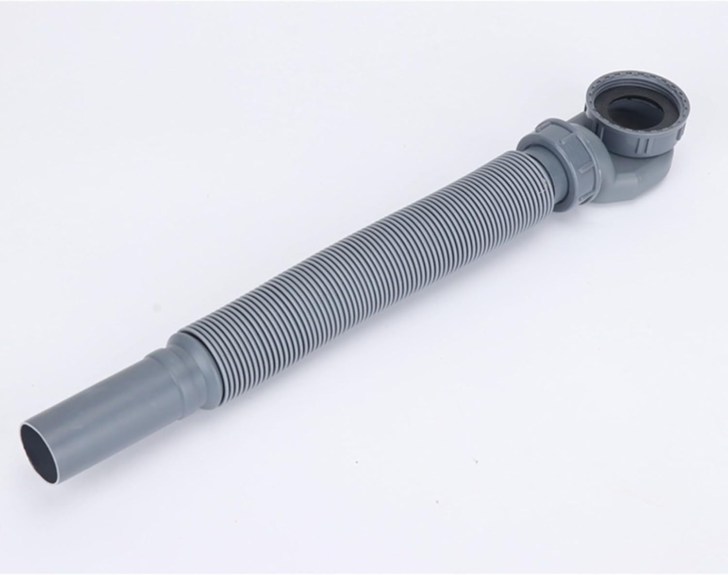 Flaches Profil, 3,8 cm P-Falle für Badewanne, flexibles Duschabflussrohr, platzsparend, P-Typ-Biegung, einfache Installation, effizientes Abfallmanagement für freistehende Wannen