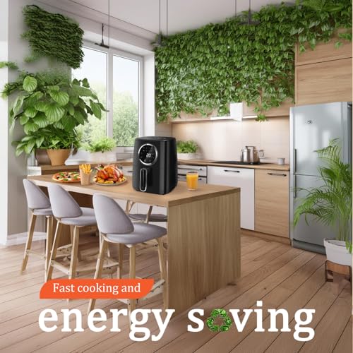 Aigostar Air Fryer 4.2L, Heißuftfritteuse XXL,Heissluft Fritteusen ohne Öl,8 Menü und Rezept, LED-Touchscreen, 1400W,BPA-frei – Bild 6