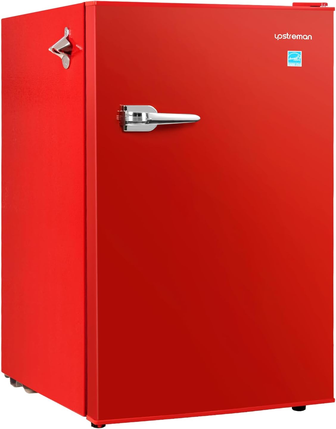 Upstreman 4.5 Cu Ft Retro Compact Refrigerator, Mini Fridge with Freezer for Bedroom