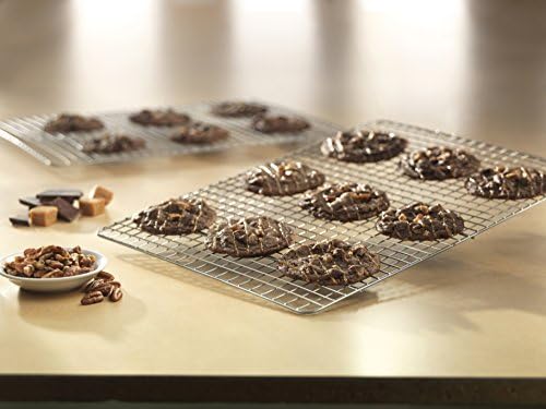 USA Pan Half Sheet Bakeable Cooling Rack, Steel Nonstick Wire - Thumbnail 4