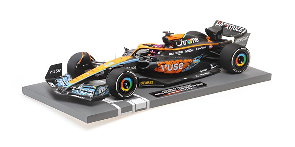Minichamps 537224003 - McLare. Mcl36 Daniel Ricciardo Abu Dhabi GP 2022 - echelle 1/18 - modèle de Voiture