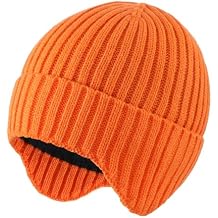 Home Prefer Baby Winter Hats for Boys Girls Kids Toddler Beanie with Earflaps Fleece Lined Knitted Beanie for Cold Weather