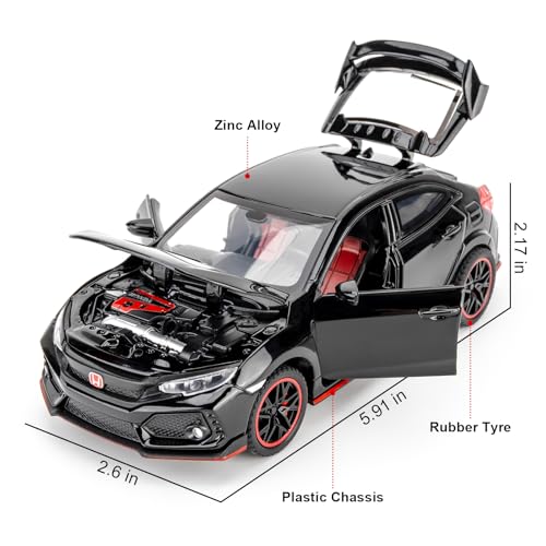 Modelo de Auto Civic Type R a Escala 1:32 con Luces y Sonidos miniatura 2