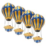Heißluftballon zum aufhängen: dekorieren sie partys, kinderzimmer und machen sie das bunter mit diesen heißluftballons aus aluminium, heißluftballon-kinderzimmerdekor