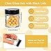 Aoriher 60 Pieces Glass Jars with Lids Clear Small Mason Empty Round Spice Wide Mouth Canning Storage Refillable Cosmetic Containers for Lotions Cream Powders (1 oz) clear and black HS-Aoriher-23870