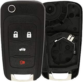 KeylessOption Just The Case Keyless Entry Remote Control Car Key Fob Shell Replacement for OHT01060512