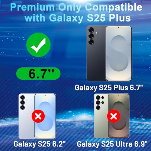 Image of [2+2 Pack] Privacy Screen Protector for Galaxy S25 Plus 5G - 2 Tempered Film with 2 Camera Lens Glass - High Clarity - Anti-Spy Protection - Scratch Resistant - Easy Installation